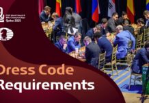 Código de Vestimenta para el Campeonato Mundial de Rápidas y Blitz de la FIDE 2025