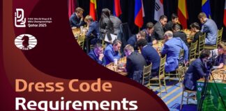 Código de Vestimenta para el Campeonato Mundial de Rápidas y Blitz de la FIDE 2025